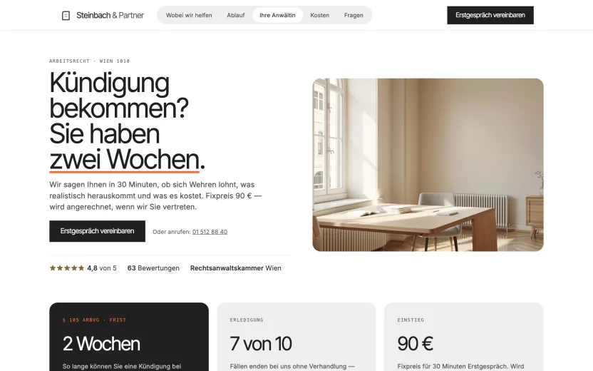 Rechtsanwaltskanzlei — Nachher